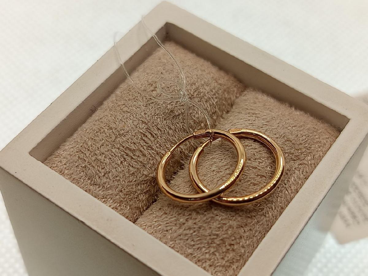 СЕРЬГИ КОНГО без камня (Au 585)