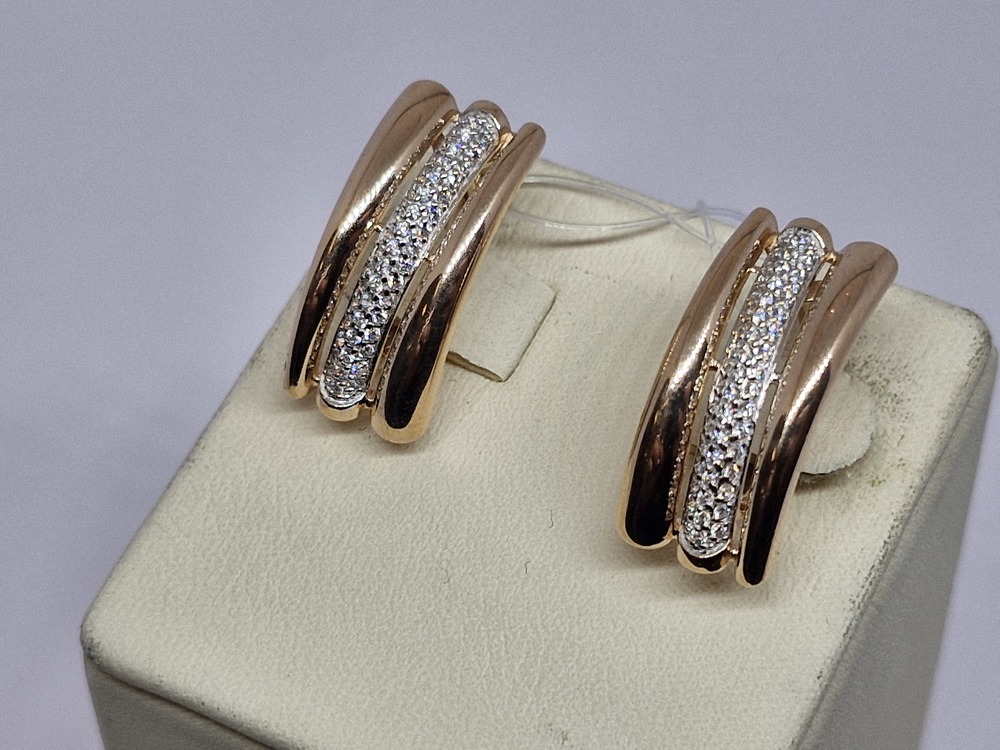 СЕРЬГИ С КАМНЯМИ (Au 585)