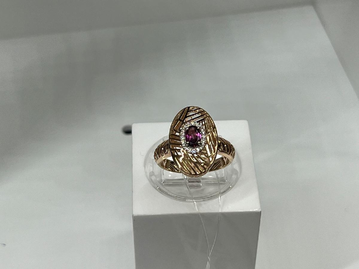 02-51-0365-17 КОЛЬЦО С КАМНЯМИ (Au 585)