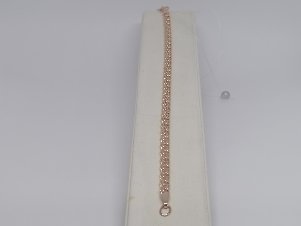 7060200П-16 БРАСЛЕТ ПУСТОТЕЛЫЙ Бисмарк (Au 585)