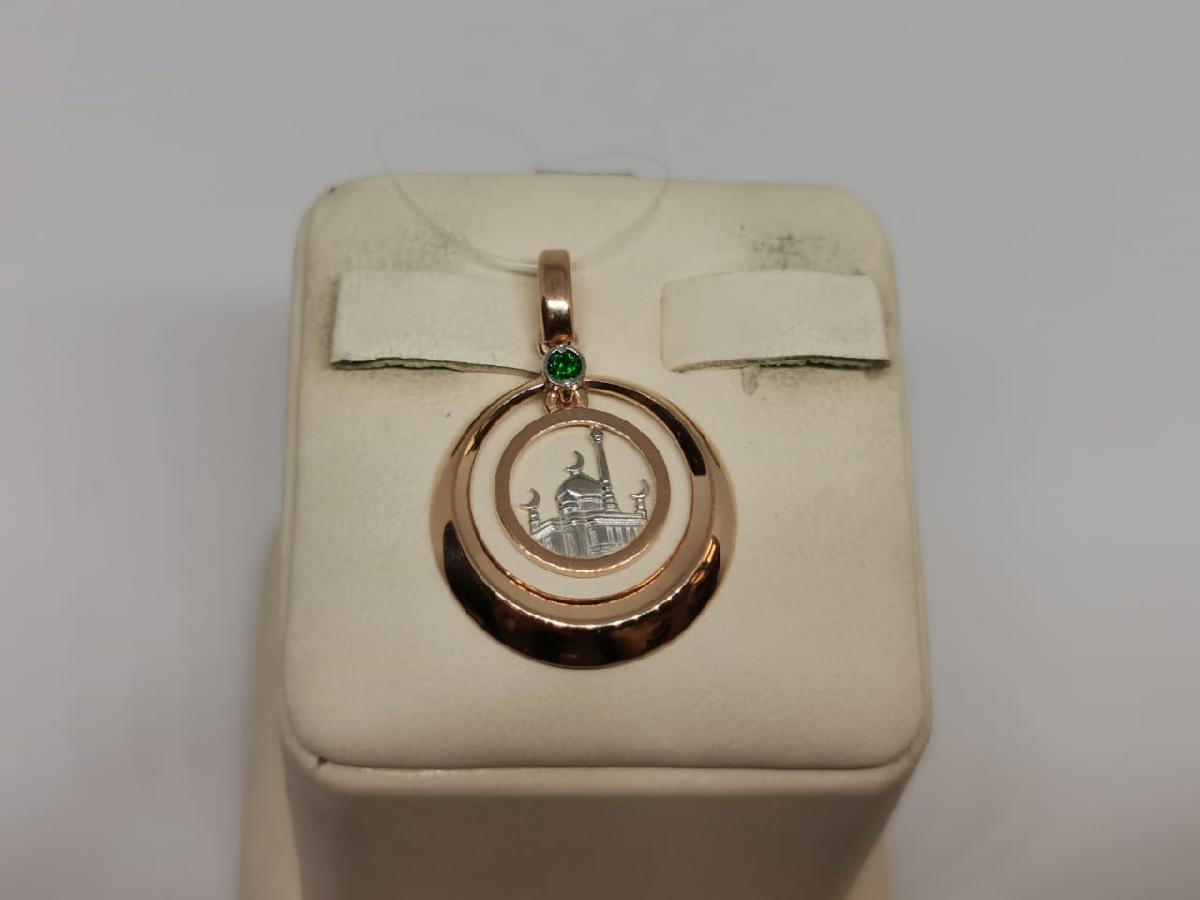 ПОДВЕСКА МЕЧЕТЬ с камнем (Au 585)