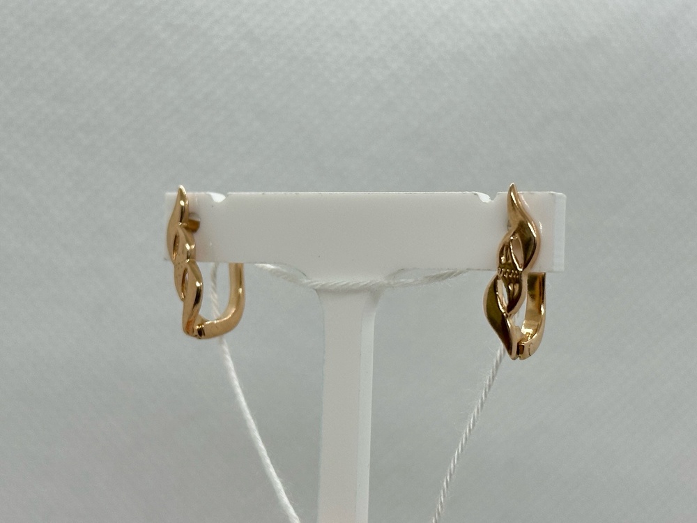 СБКМ585 СЕРЬГИ БЕЗ КАМНЯ (Au 585)