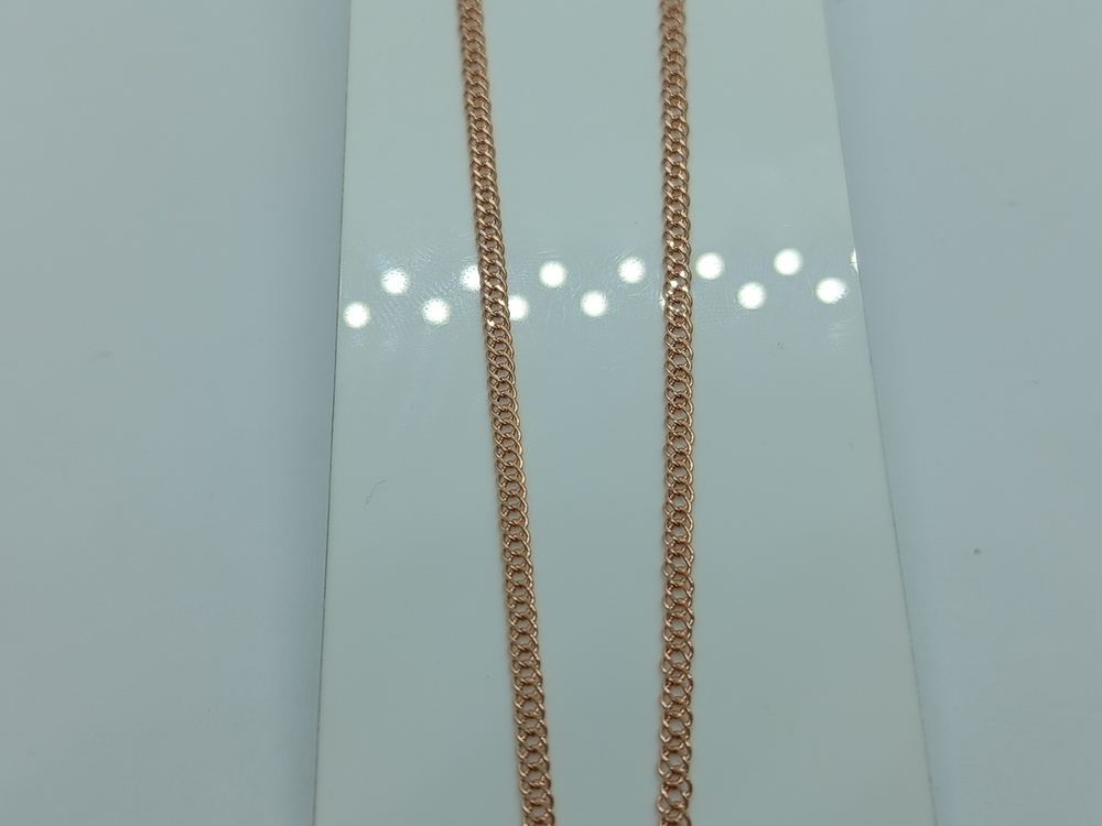 ЦЕПЬ ПУСТОТЕЛАЯ Ромб двойной (Au 585)