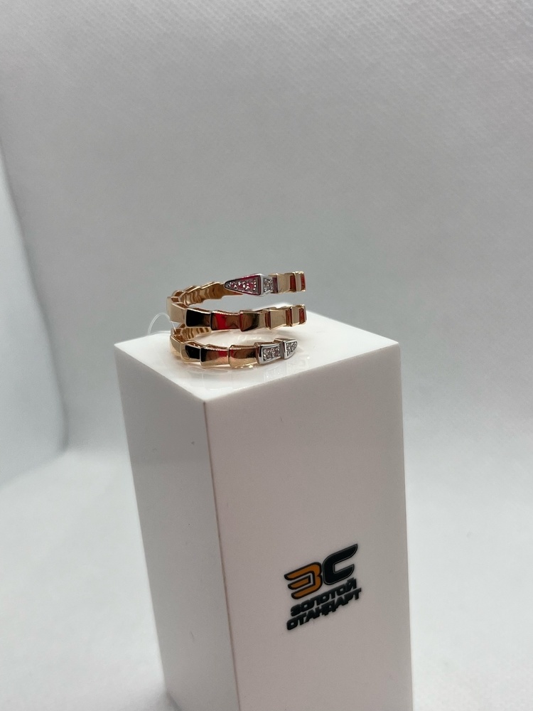 КОЛЬЦО С КАМНЯМИ (Au 585)