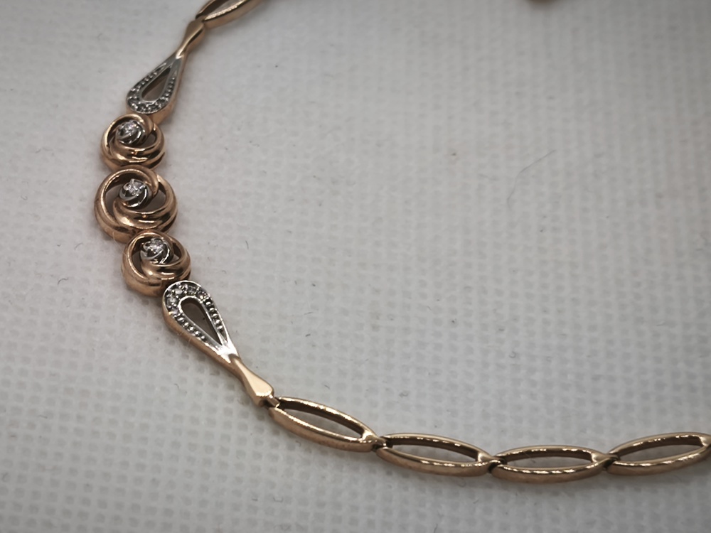 БРАСЛЕТ БРИЛЛИАНТ Au 585