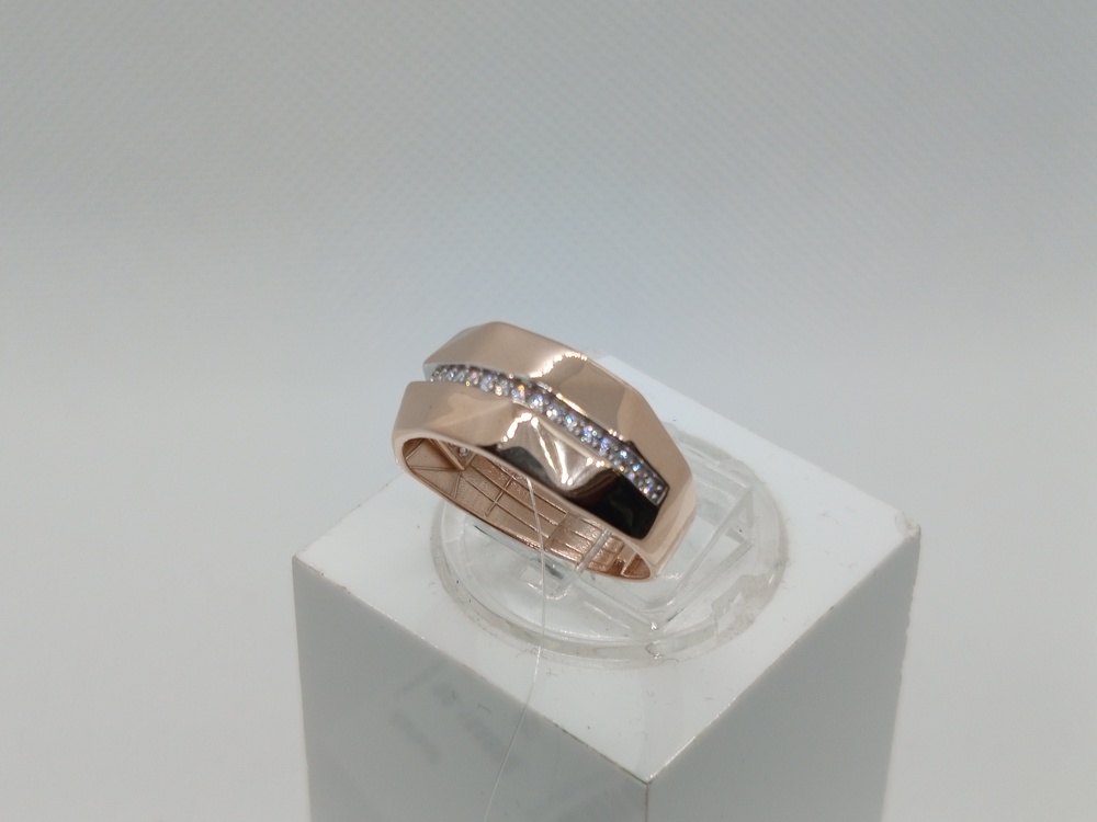 КОЛЬЦО С КАМНЯМИ (Au 585)