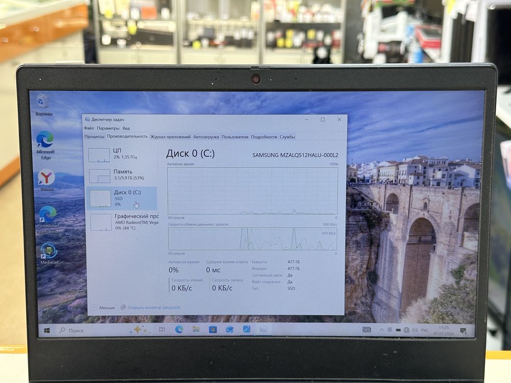 Ноутбук Lenovo IdeaPad s145-15ast; Ryzen 5 3500U, Radeon Vega 8, 8 Гб, 500 Гб, Нет