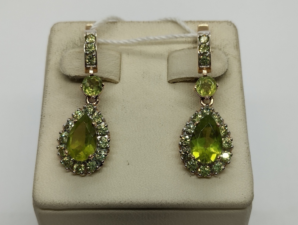 СЕРЬГИ С КАМНЯМИ (Au 585)