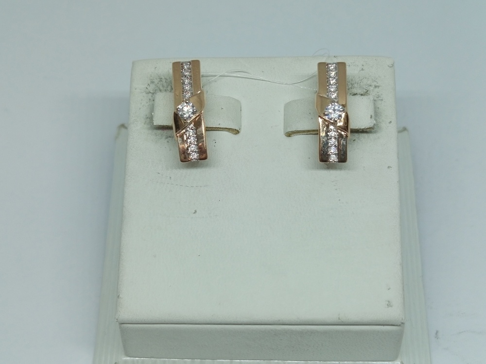 СЕРЬГИ С КАМНЯМИ (Au 585)