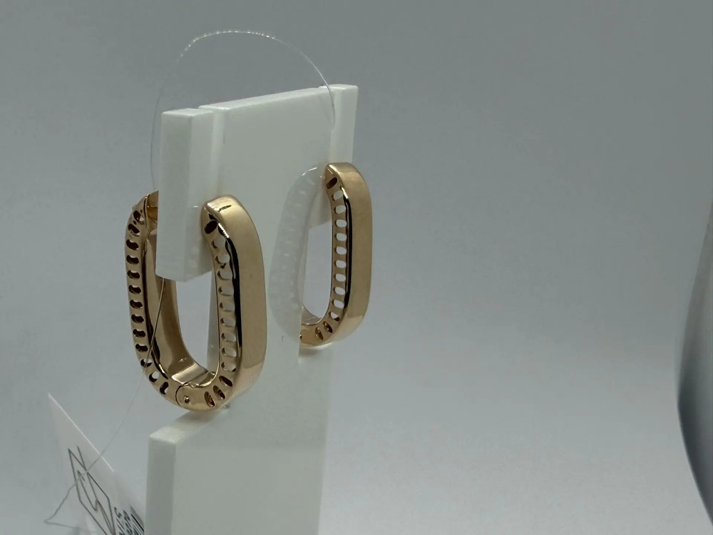 СЕРЬГИ БЕЗ КАМНЯ (Au 585)