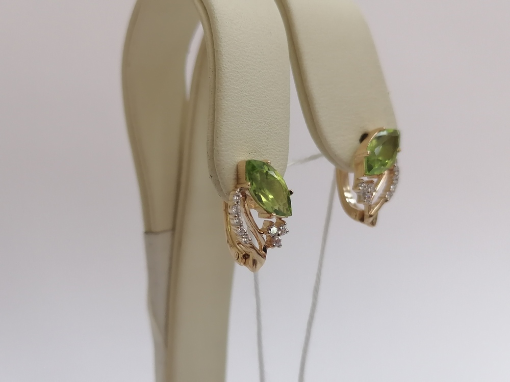 СЕРЬГИ С КАМНЯМИ (Au 585)