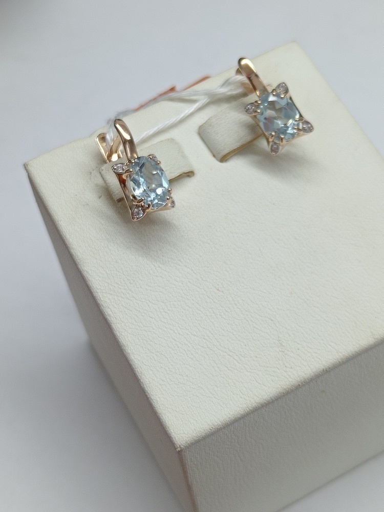 СЕРЬГИ С КАМНЯМИ (Au 585)