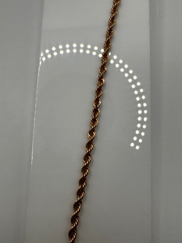 БРАСЛЕТ ПУСТОТЕЛЫЙ Веревка (Au 585)