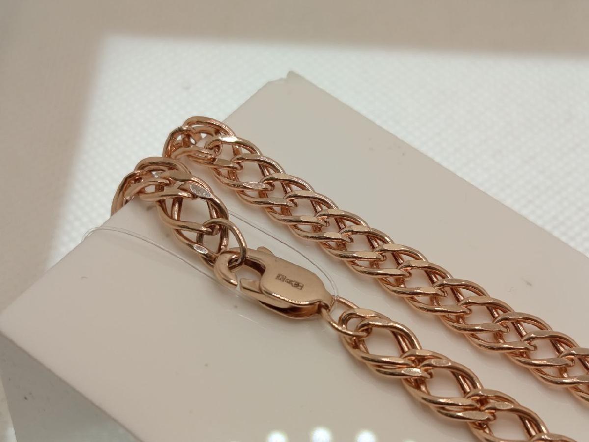 НЦ 12-076ПГ ЦЕПЬ ПУСТОТЕЛАЯ Ромб двойной (Au 585)