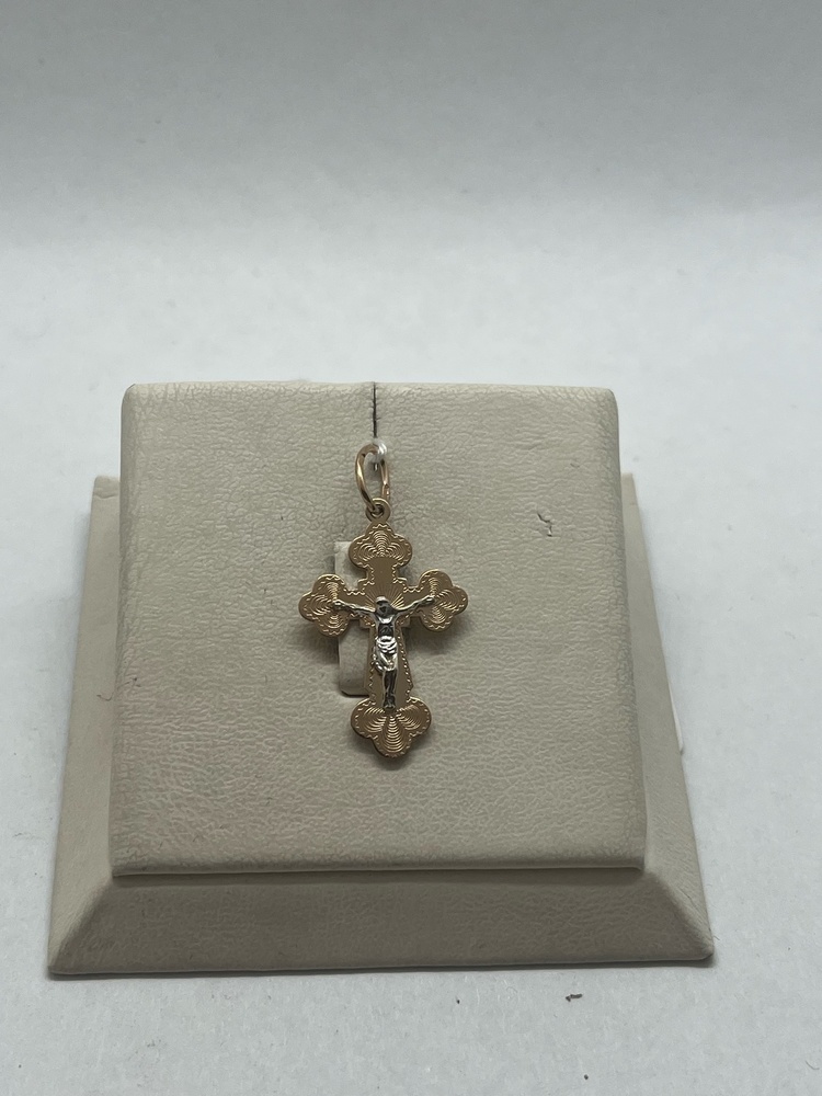 ПОДВЕСКА КРЕСТ БЕЗ КАМНЯ (Au 585)