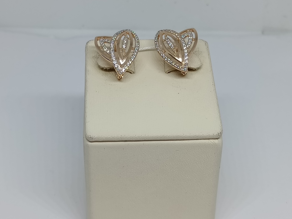 СКМИ585 СЕРЬГИ С КАМНЯМИ (Au 585)