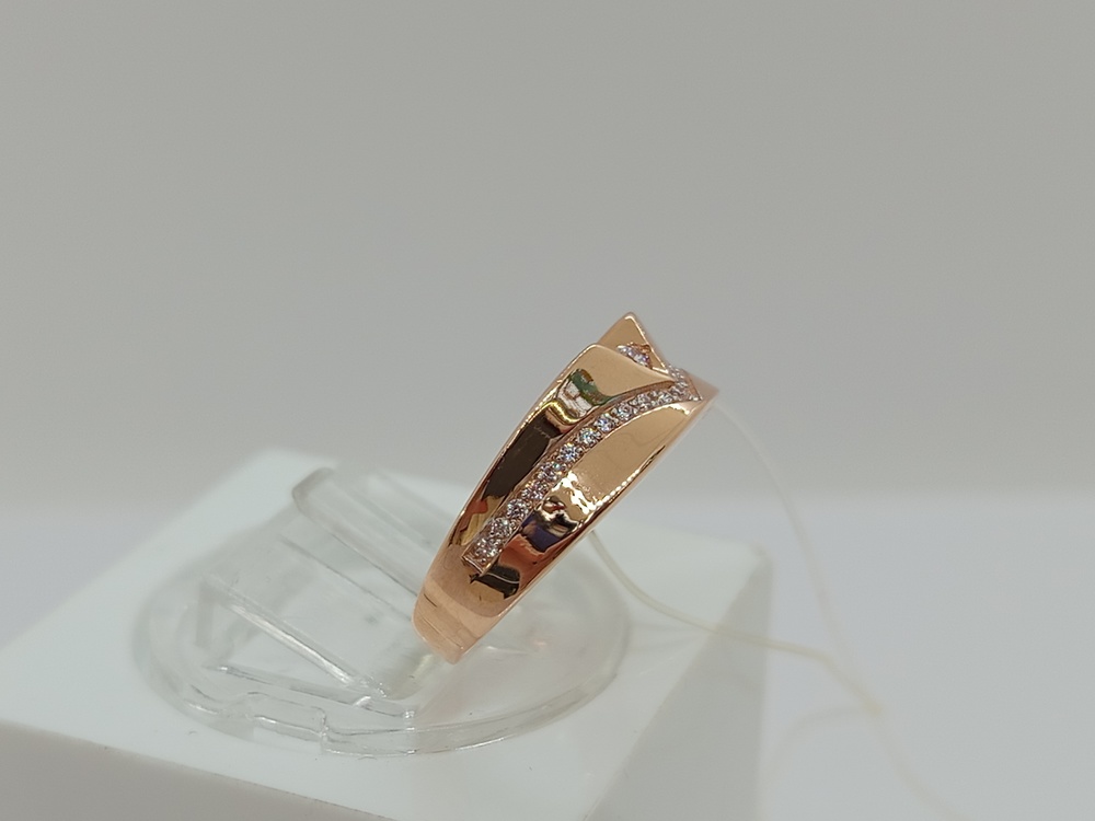 КОЛЬЦО С КАМНЯМИ (Au 585)