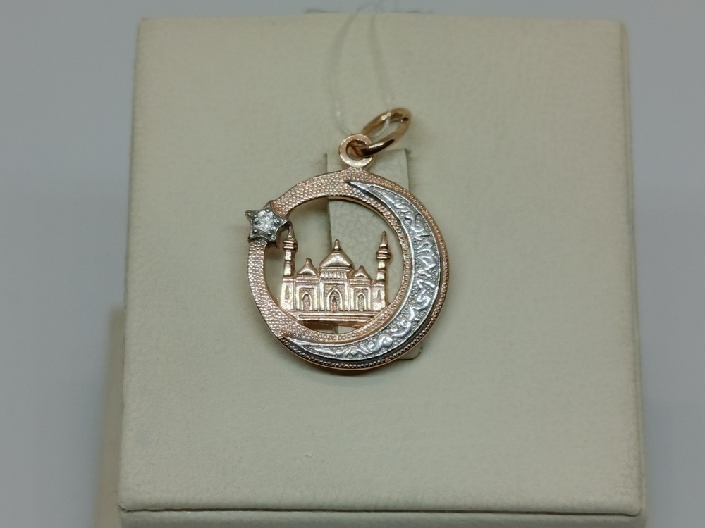 ПОДВЕСКА МЕЧЕТЬ с камнем (Au 585)