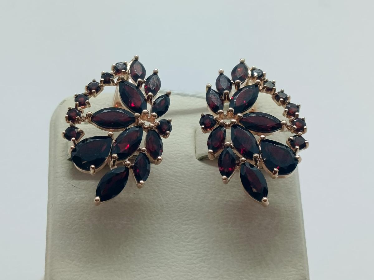 СКМИ585 СЕРЬГИ С КАМНЯМИ (Au 585)