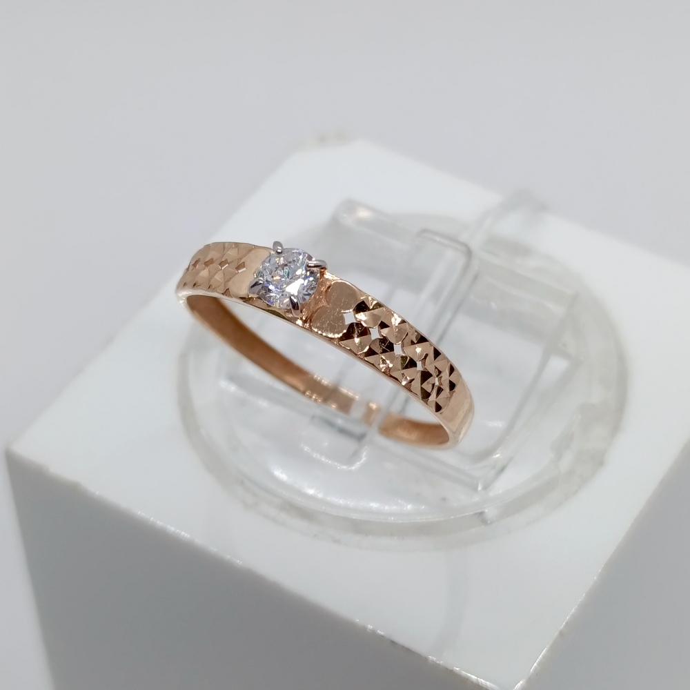 КОЛЬЦО С КАМНЕМ (Au 585)