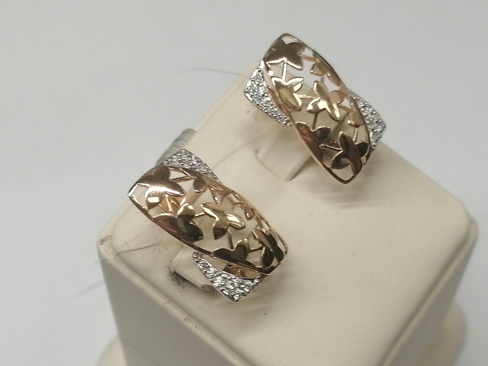 СЕРЬГИ С КАМНЯМИ (Au 585)