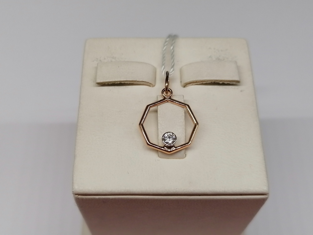 ПОДКМ585 ПОДВЕСКА С КАМНЕМ (Au 585)