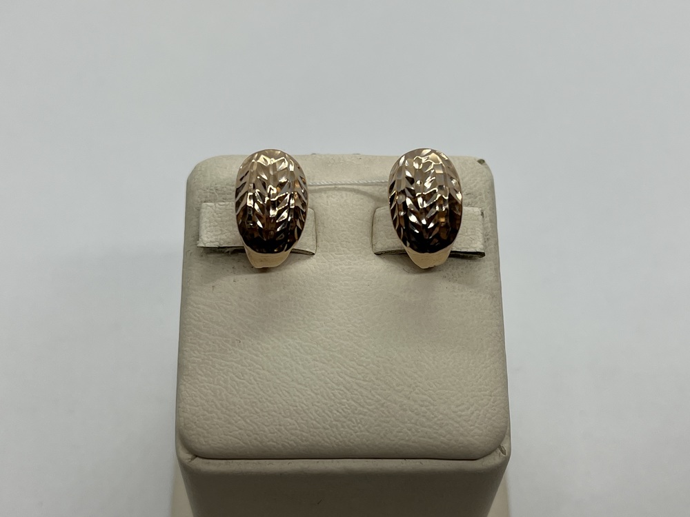 СБКМ585 СЕРЬГИ БЕЗ КАМНЯ (Au 585)