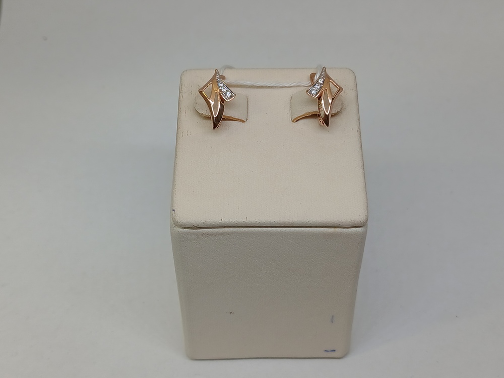 СКМИ585 СЕРЬГИ С КАМНЯМИ (Au 585)