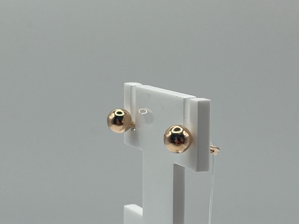 СЕРЬГИ ПУСЕТЫ без камня (Au 585)