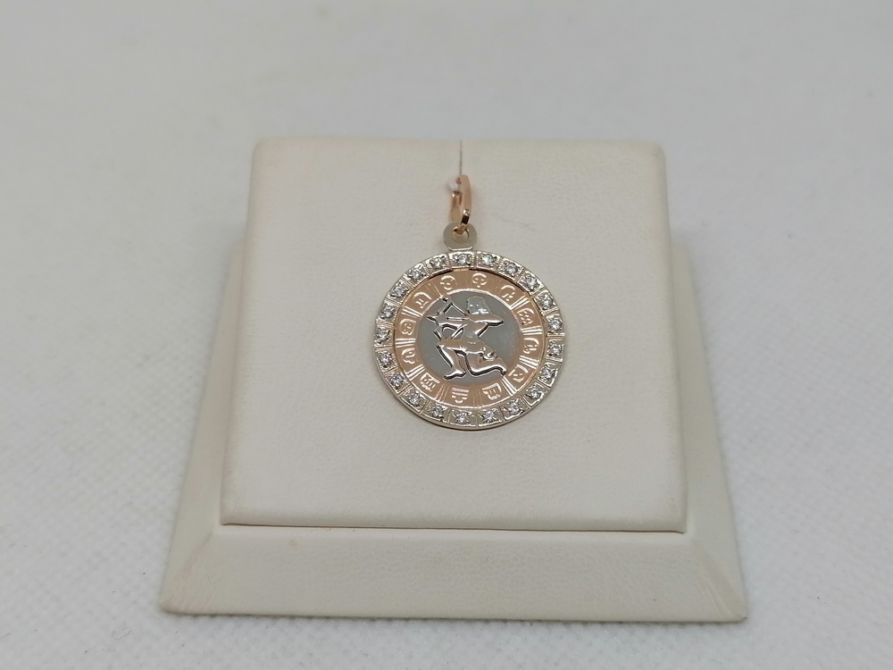 ПОДВЕСКА ЗНАК ЗОДИАКА СТРЕЛЕЦ Au 585 ПОДВЕСКА ЗНАК ЗОДИАКА СТРЕЛЕЦ Au 585