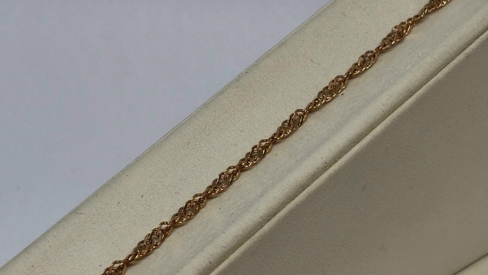 БРАСЛЕТ ПОЛНОВЕСНЫЙ Сингапур Au 585