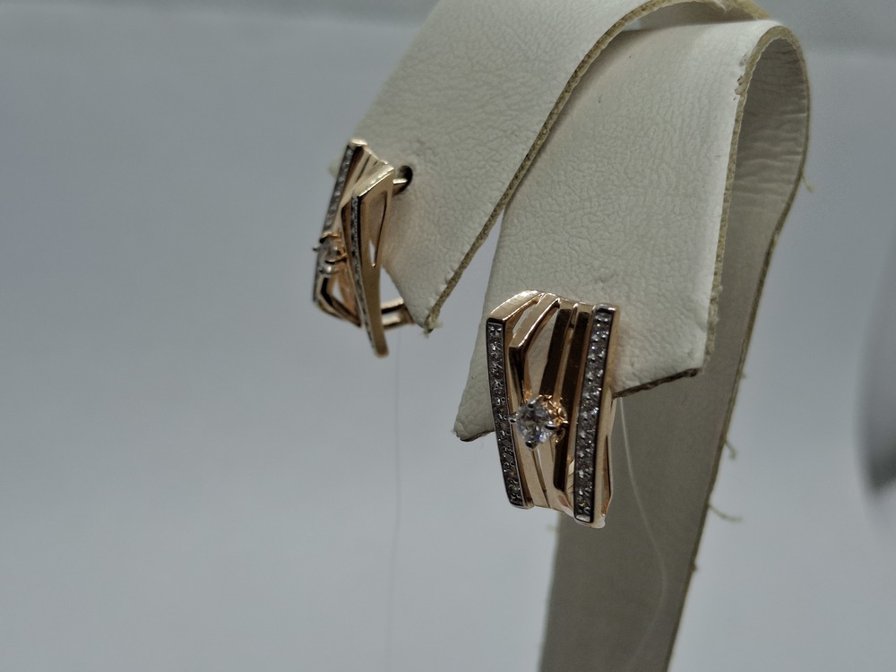 СЕРЬГИ С КАМНЯМИ (Au 585)