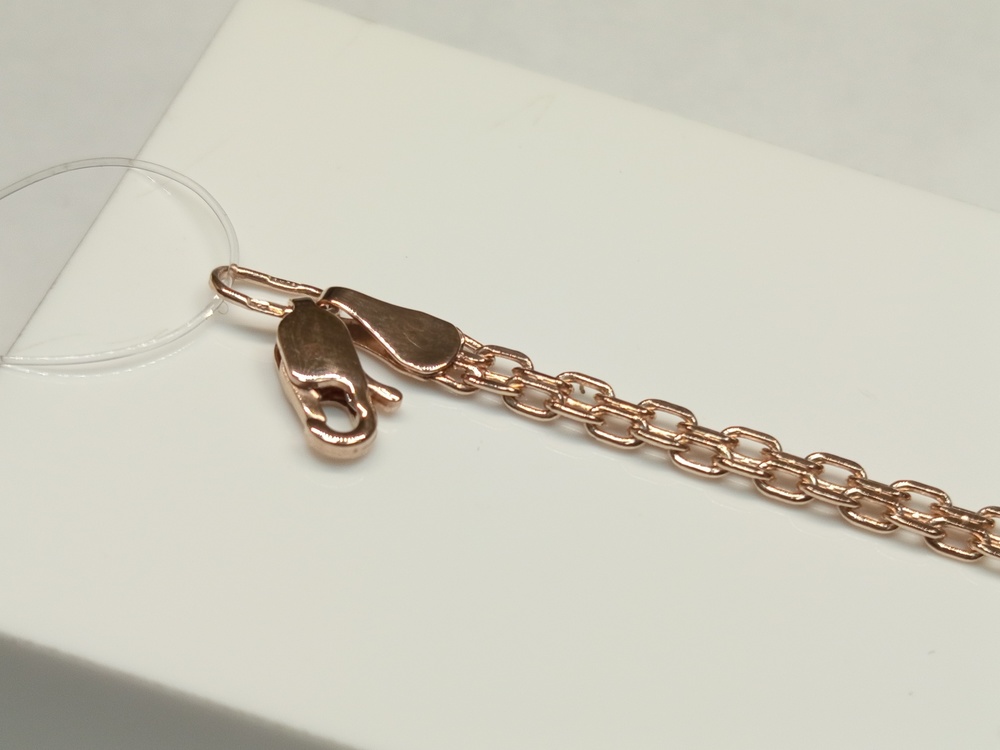 БРАСЛЕТ ПУСТОТЕЛЫЙ Бисмарк машинный (Au 585)