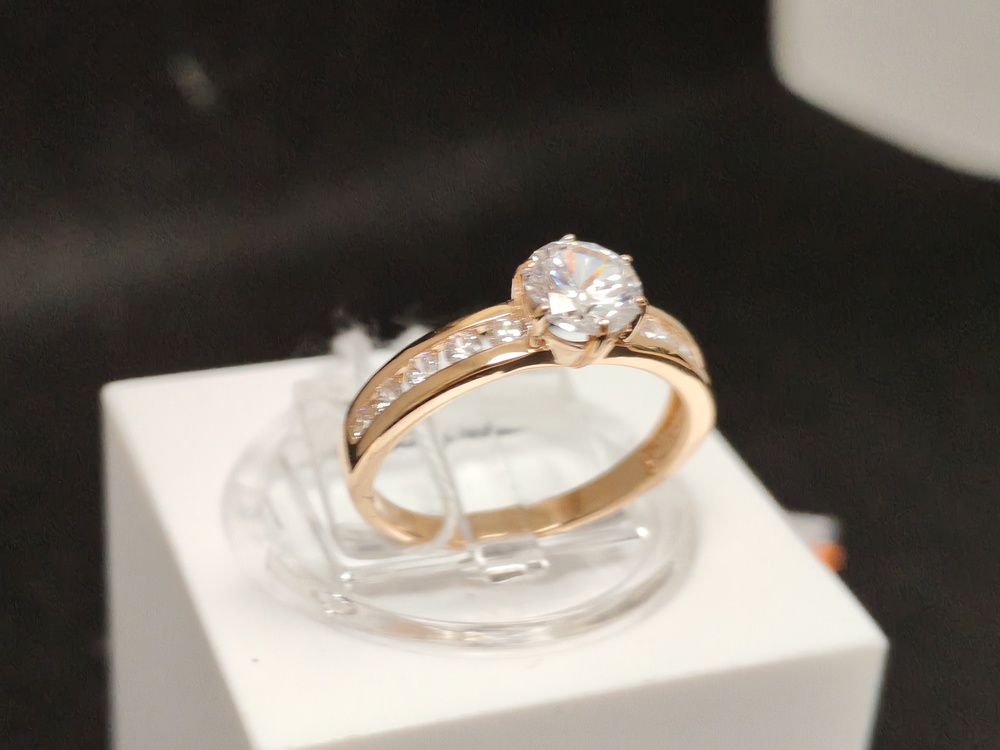 КОЛКМИ585 КОЛЬЦО С КАМНЯМИ (Au 585)