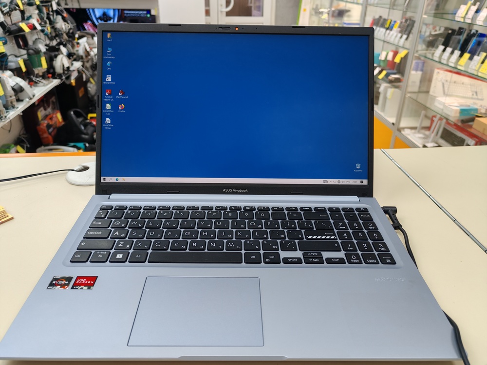 Ноутбук ASUS Vivobook; Ryzen 7 4800H, HD Graphics, 16 Гб, 500 Гб, Нет