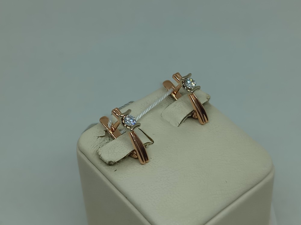 СЕРЬГИ С КАМНЕМ (Au 585)