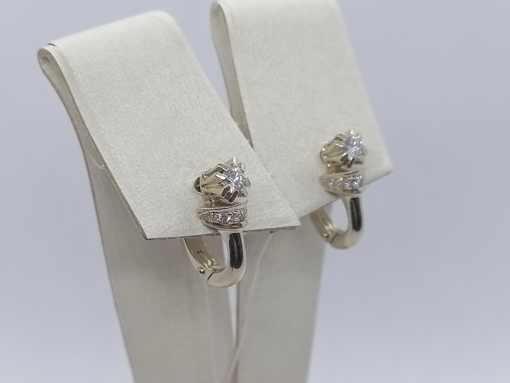 СЕРЬГИ БРИЛЛИАНТ (Au 585)