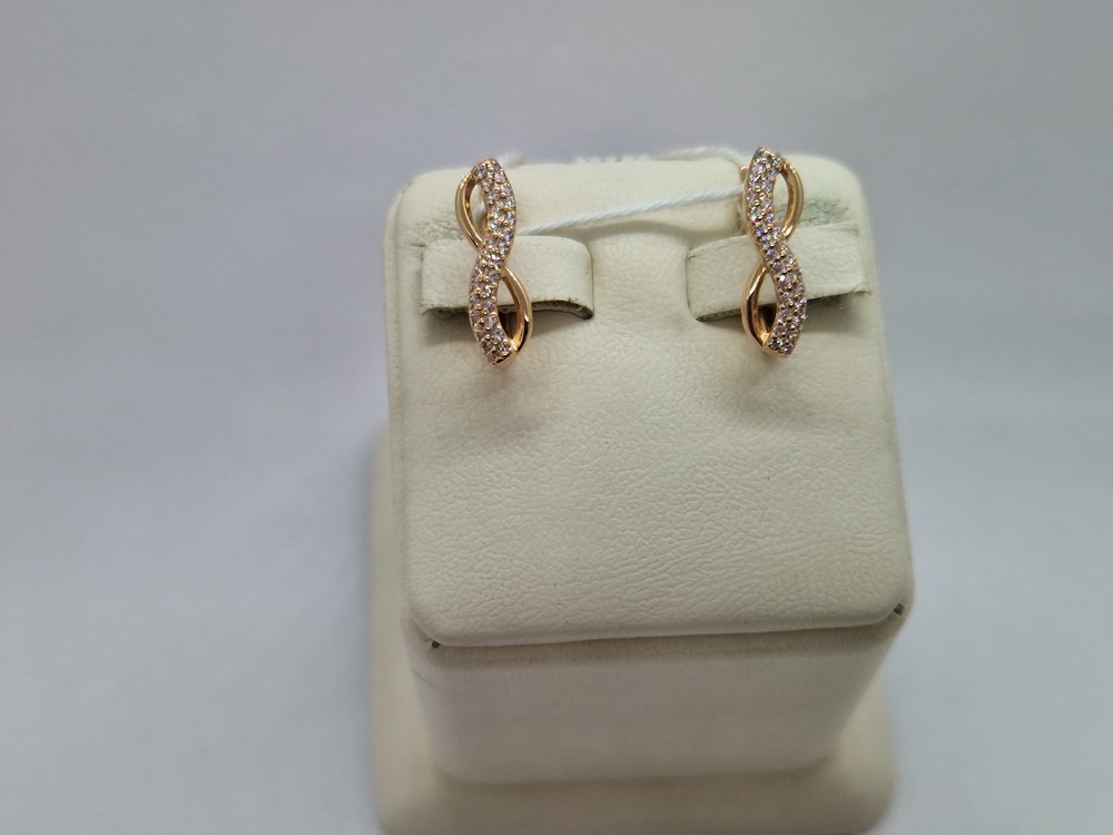 СКМИ585 СЕРЬГИ С КАМНЯМИ (Au 585)