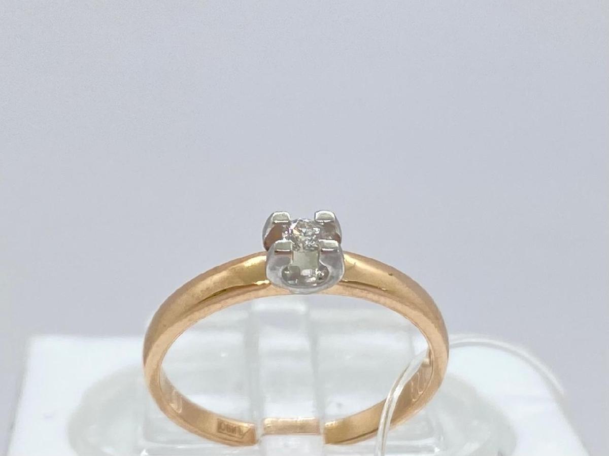 К0237-120 КОЛЬЦО БРИЛЛИАНТ (Au 585)