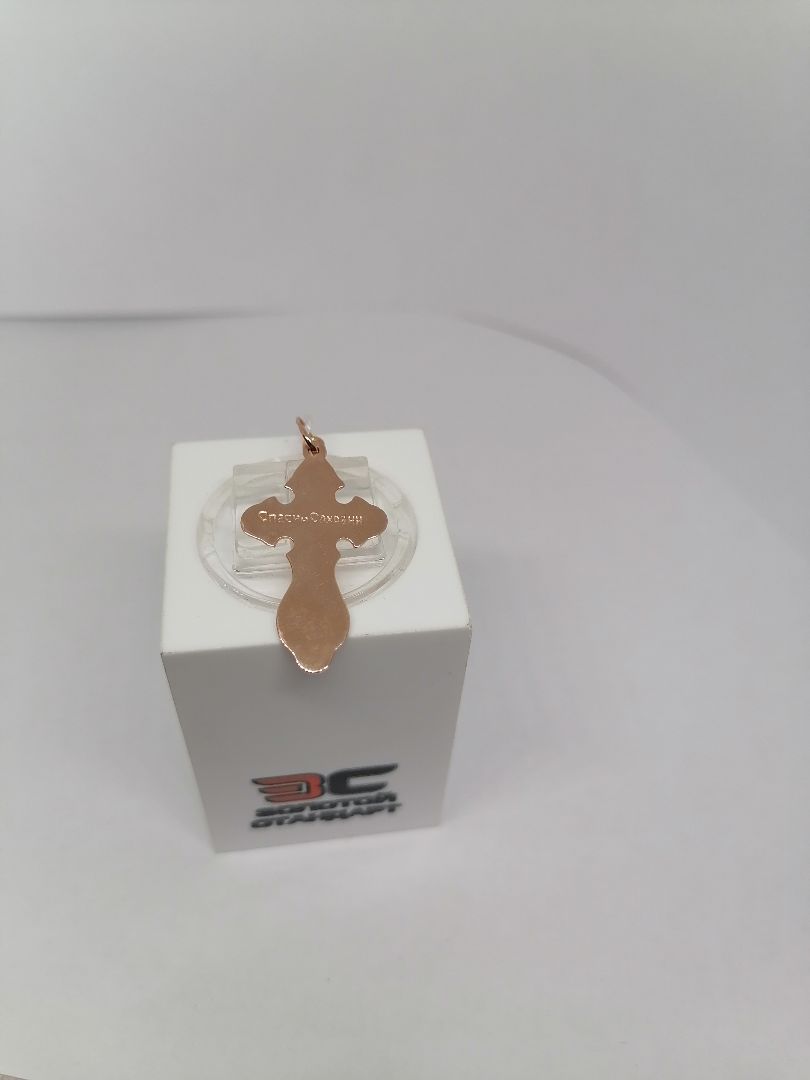 ПОДКБК585 ПОДВЕСКА КРЕСТ БЕЗ КАМНЯ (Au 585)