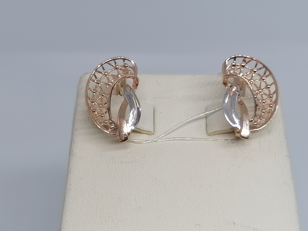 СЕРЬГИ БЕЗ КАМНЯ (Au 585)