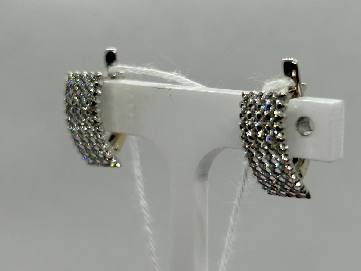 СКМИ585 СЕРЬГИ С КАМНЯМИ (Au 585)