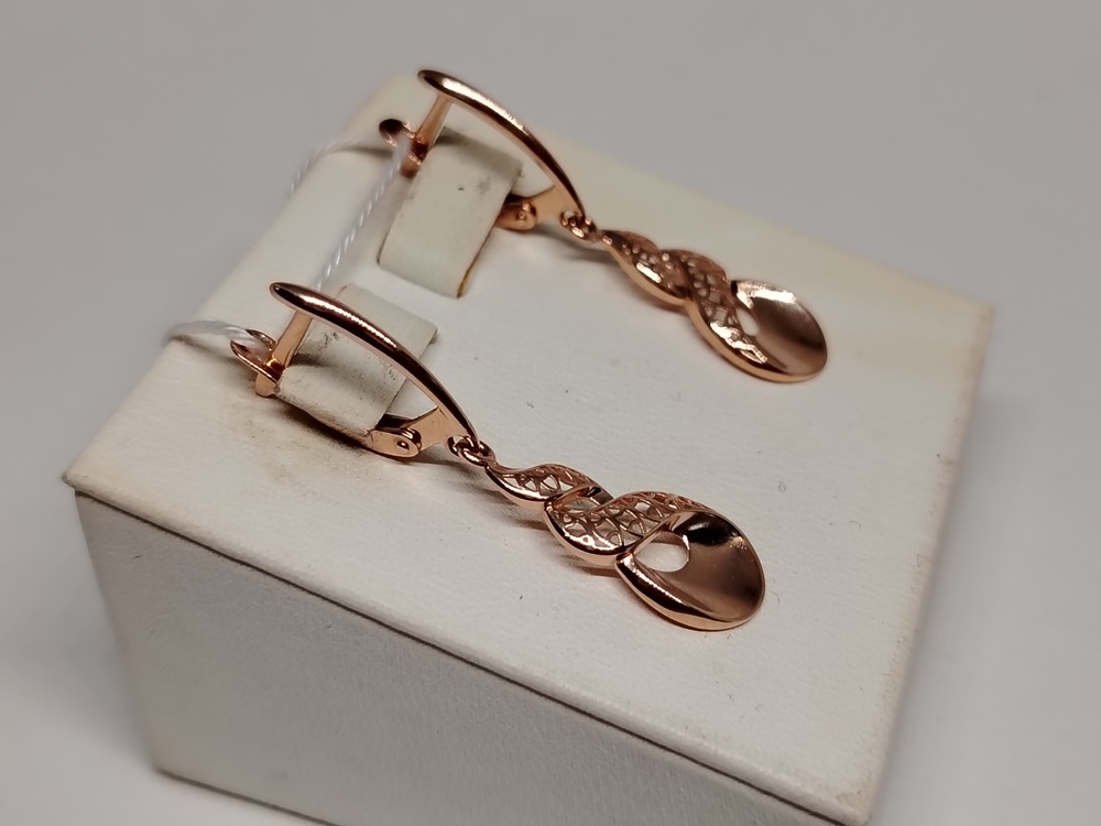 СБКМ585 СЕРЬГИ БЕЗ КАМНЯ (Au 585)