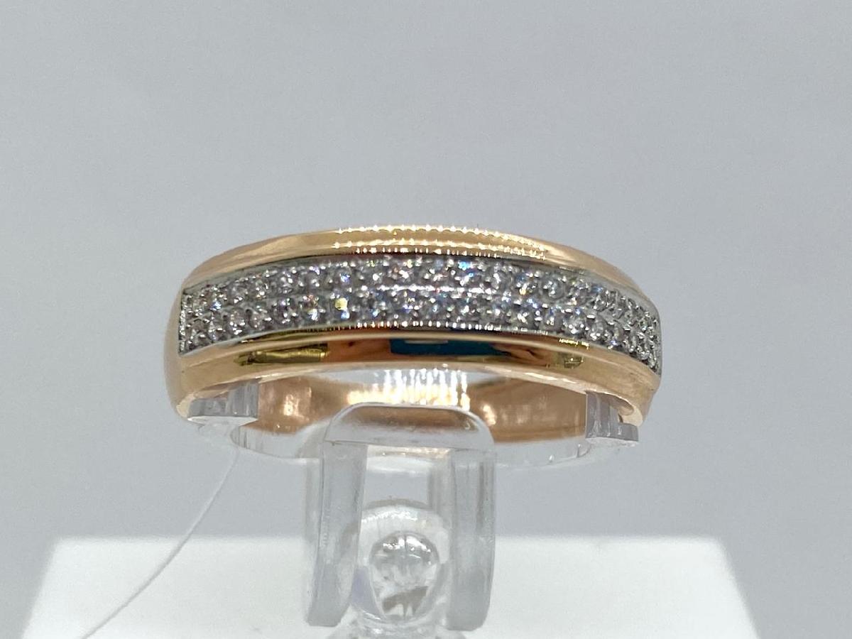 КОЛЬЦО С КАМНЯМИ (Au 585)