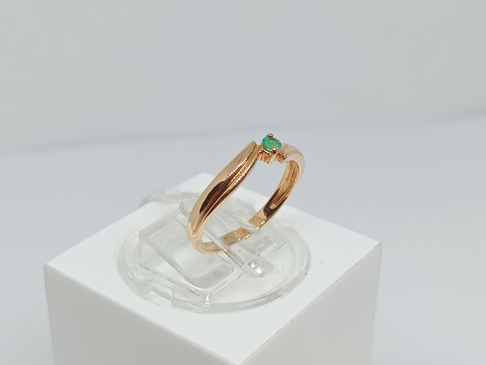 КОЛКМ585 КОЛЬЦО С КАМНЕМ (Au 585)