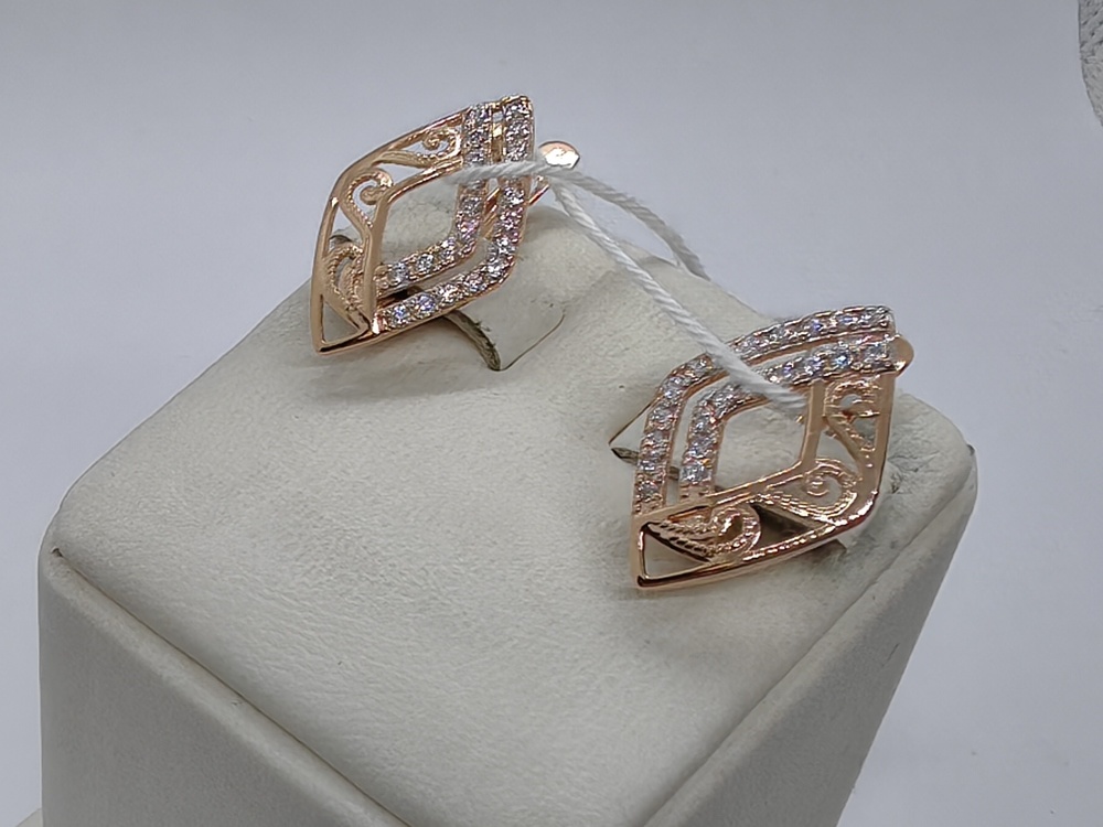 СЕРЬГИ С КАМНЯМИ (Au 585)