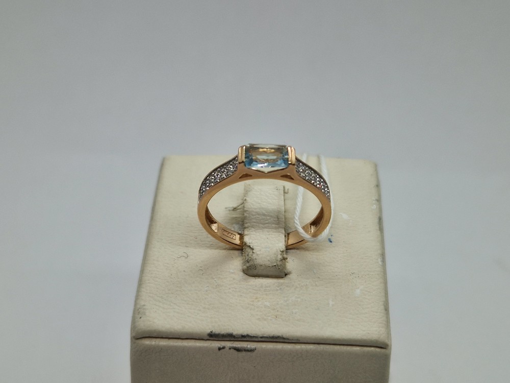 КОЛКМИ585 КОЛЬЦО С КАМНЯМИ (Au 585)