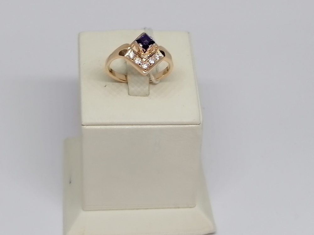 КОЛКМИ585 КОЛЬЦО С КАМНЯМИ (Au 585)