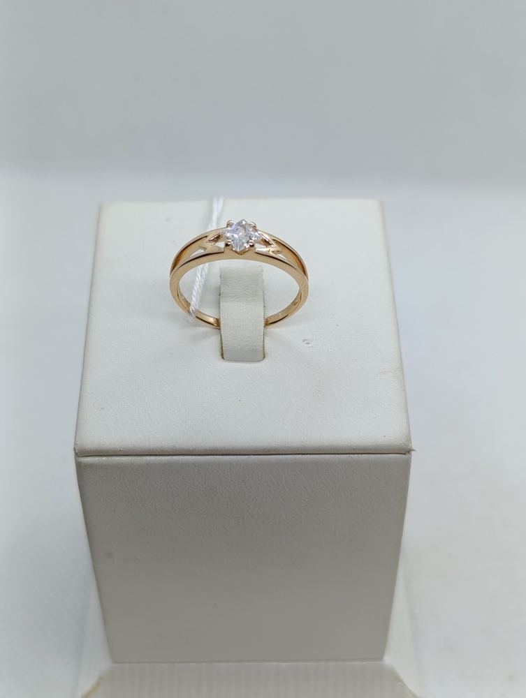 КОЛКМ585 КОЛЬЦО С КАМНЕМ (Au 585)