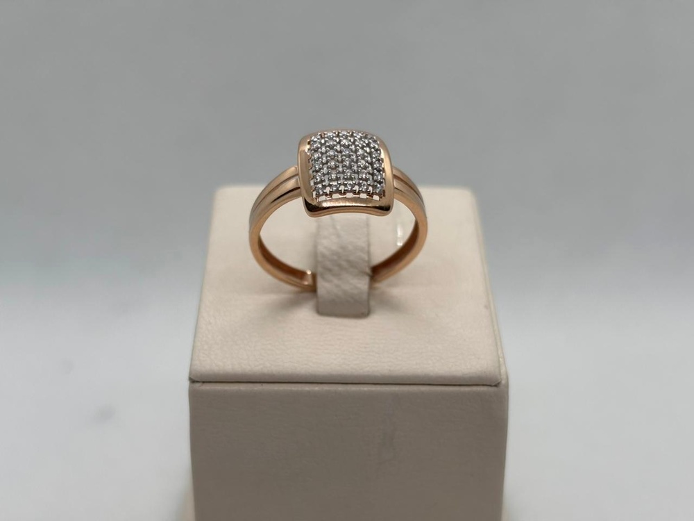 КОЛЬЦО С КАМНЯМИ (Au 585)